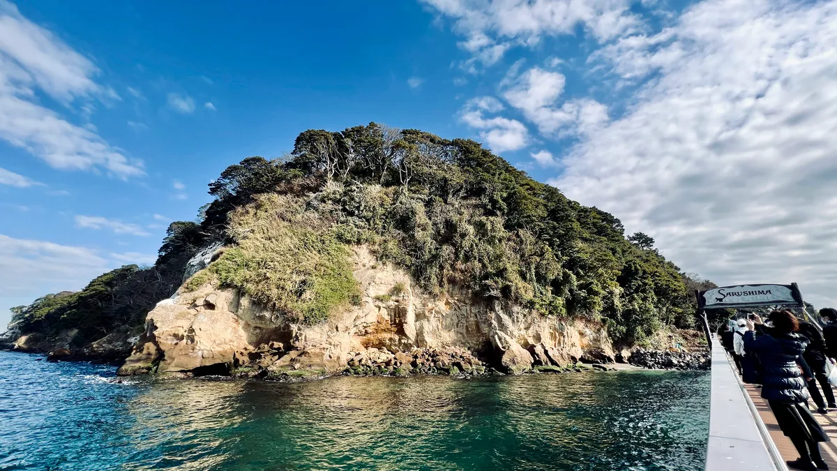 從猿島碼頭的景色