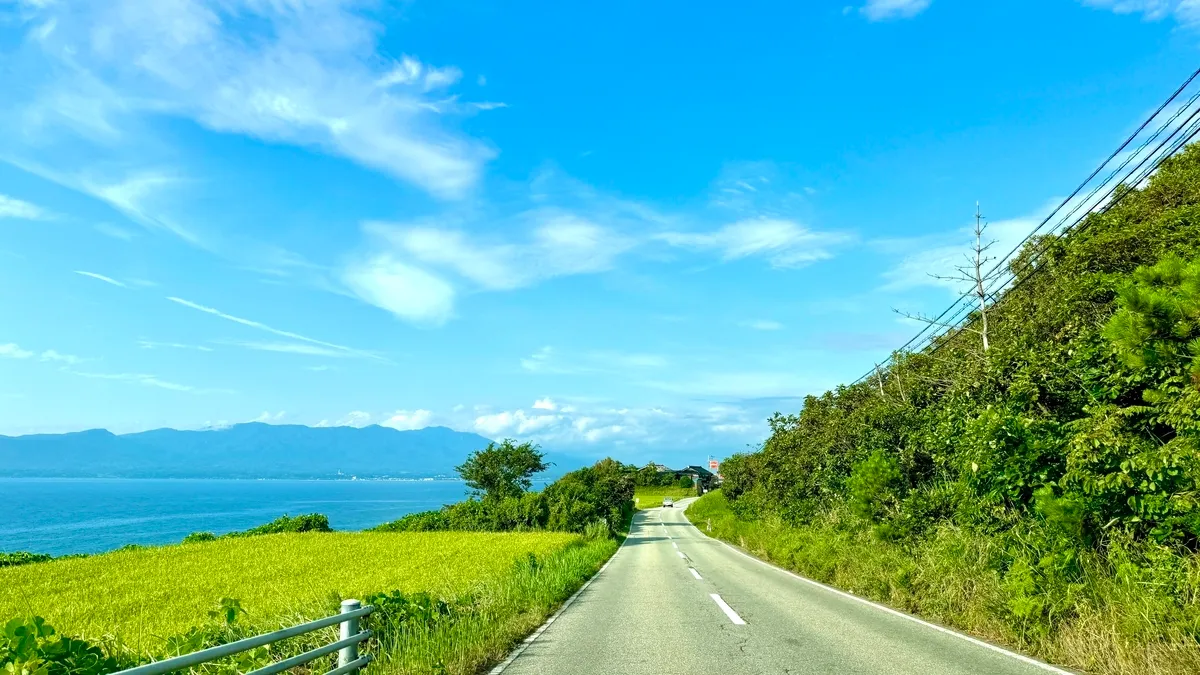 南部海岸線的駕駛風景