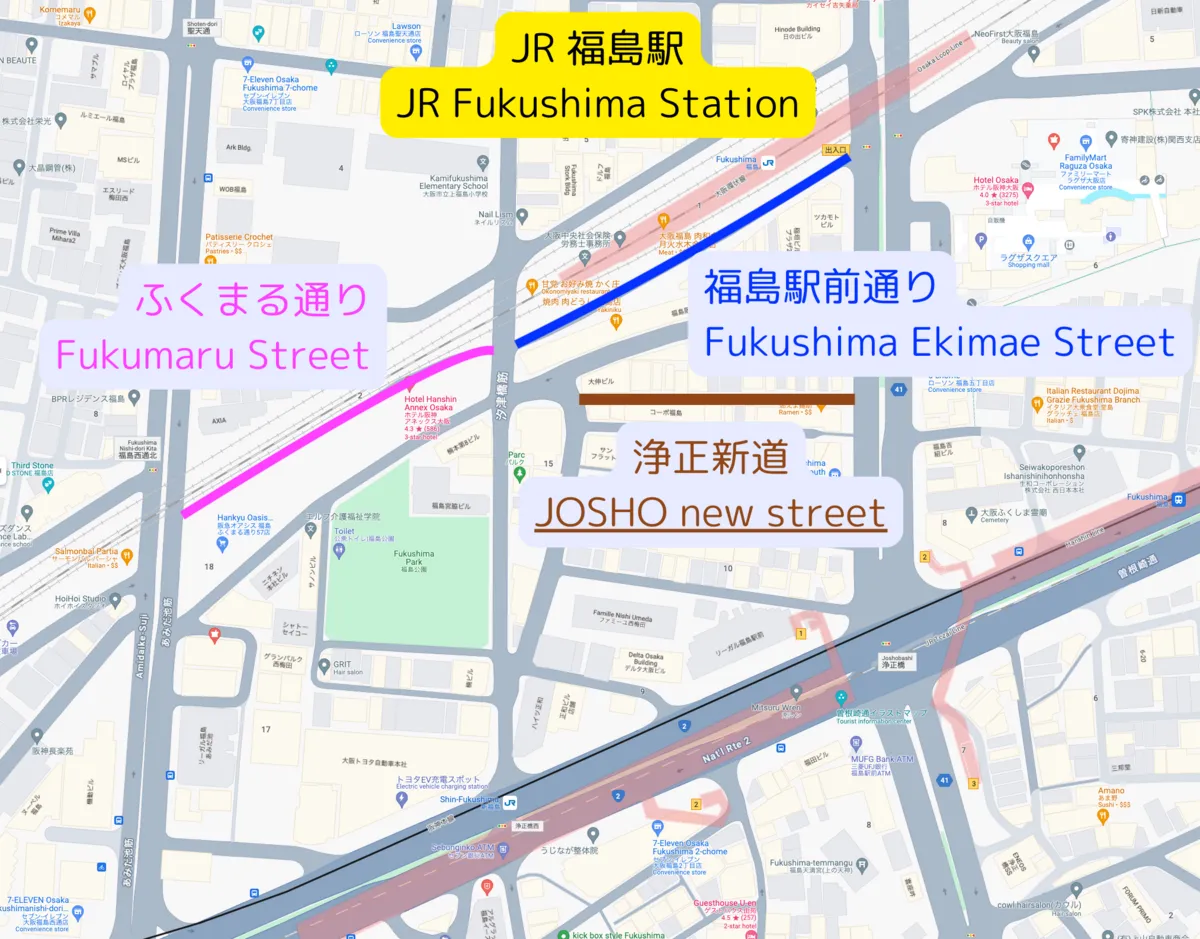 福島娛樂區地圖
