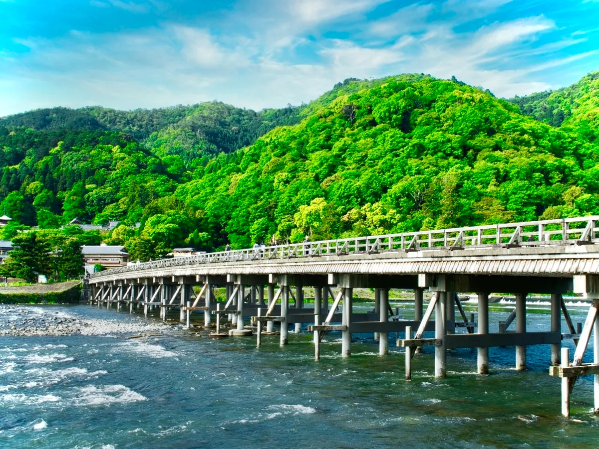 夏天的渡月橋