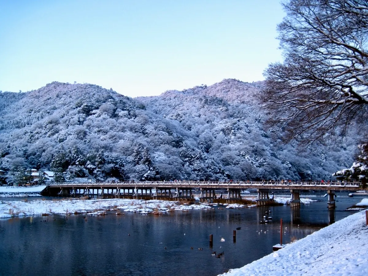 冬天的渡月橋