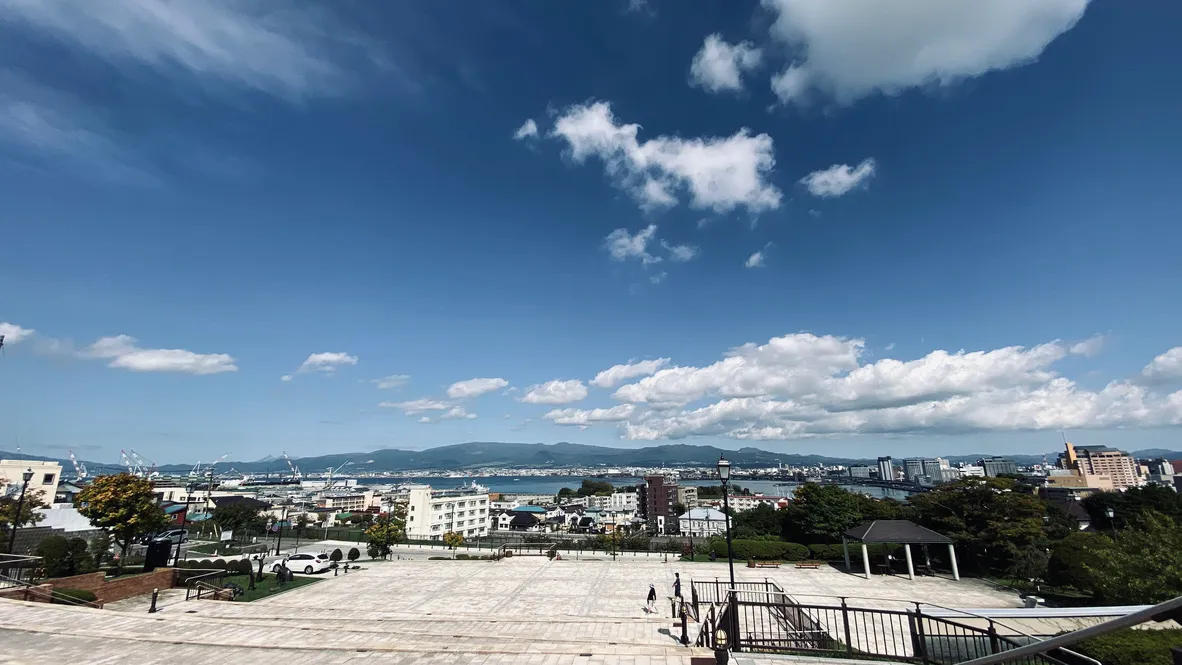 從元町公園看到的景色