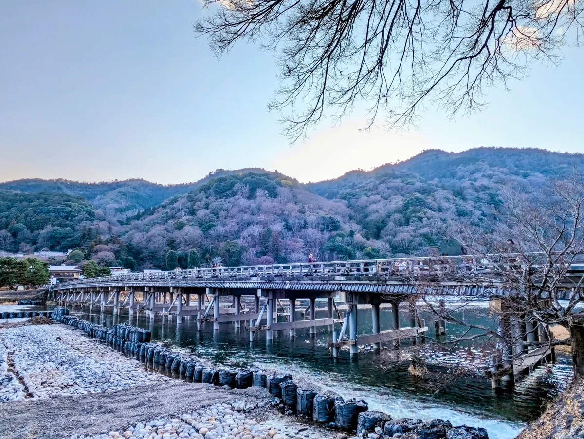 冬天的渡月橋