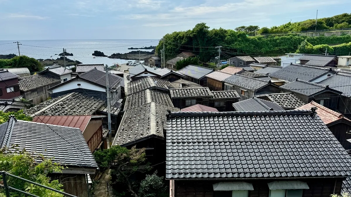 從展望所眺望宿根木的街景