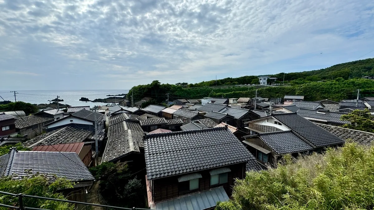 從展望所眺望宿根木的街景