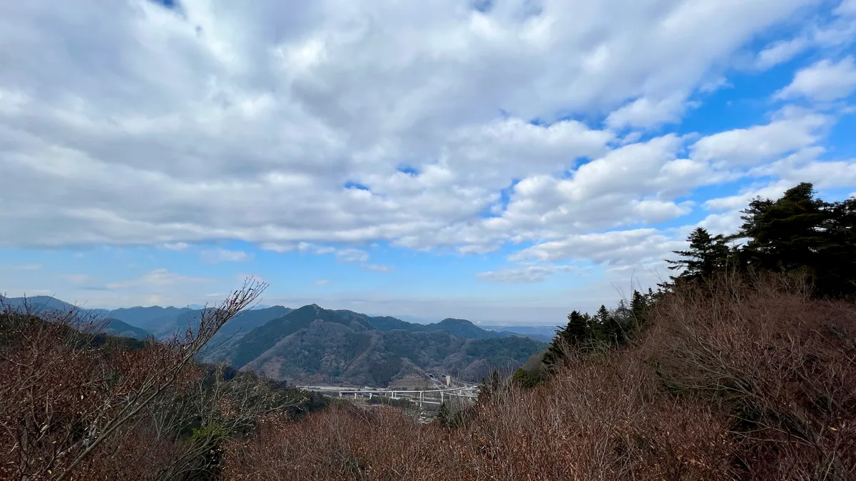 從高尾山站看到的景色