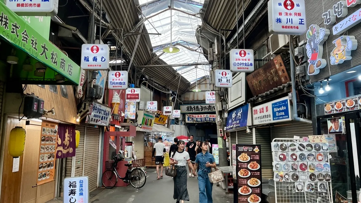 鶴橋本通商店街景象