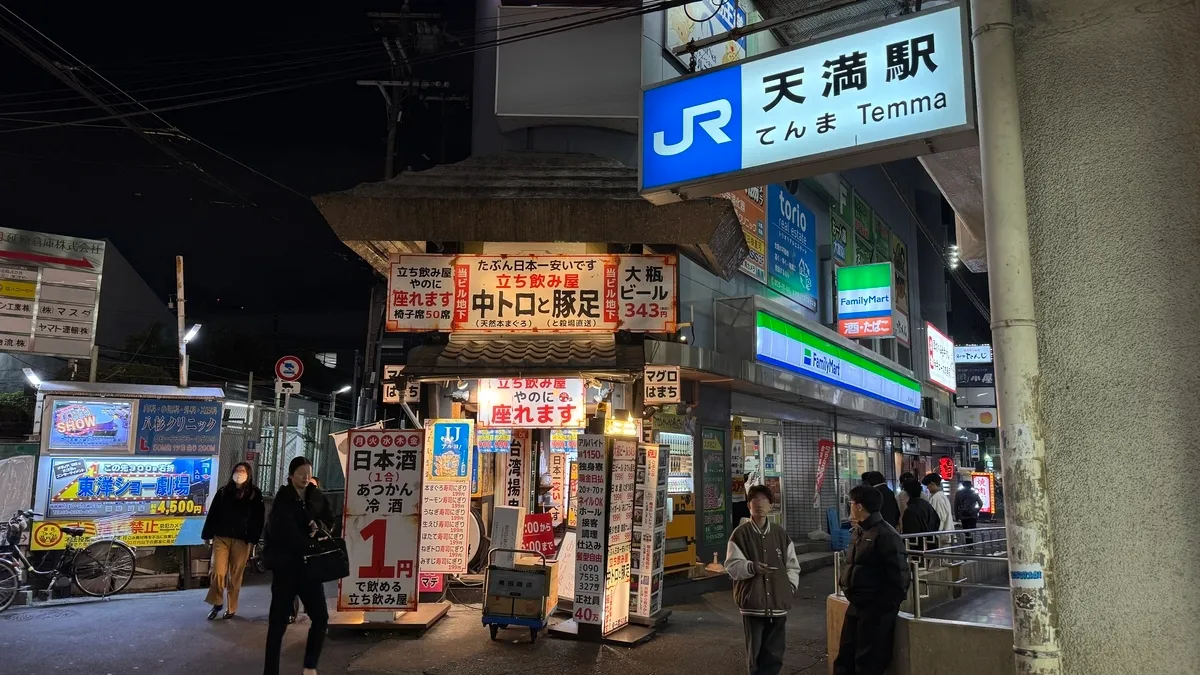 JR天滿站前的店鋪