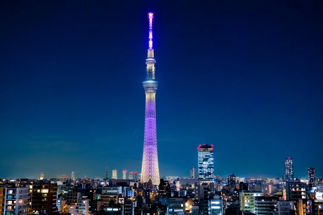 東京晴空塔燈光秀「雅」