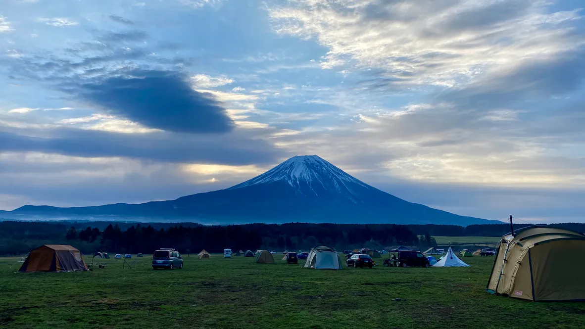 夢幻般的富士山景色